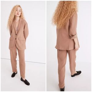 NEW Madewell Cotton Linen Relaxed Larsen Blazer